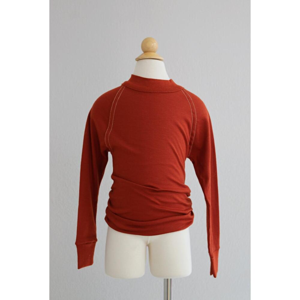 1970's Deadstock, Vintage Kaynee Long Sleeve Raglan T-Shirt ~ Kid's 6/8 Medium